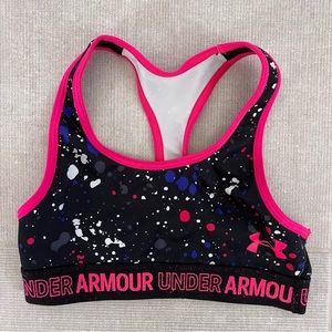 Girls Under Armour Splatter Sports Bra Sz XS